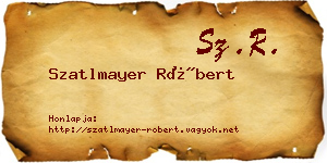 Szatlmayer Róbert névjegykártya